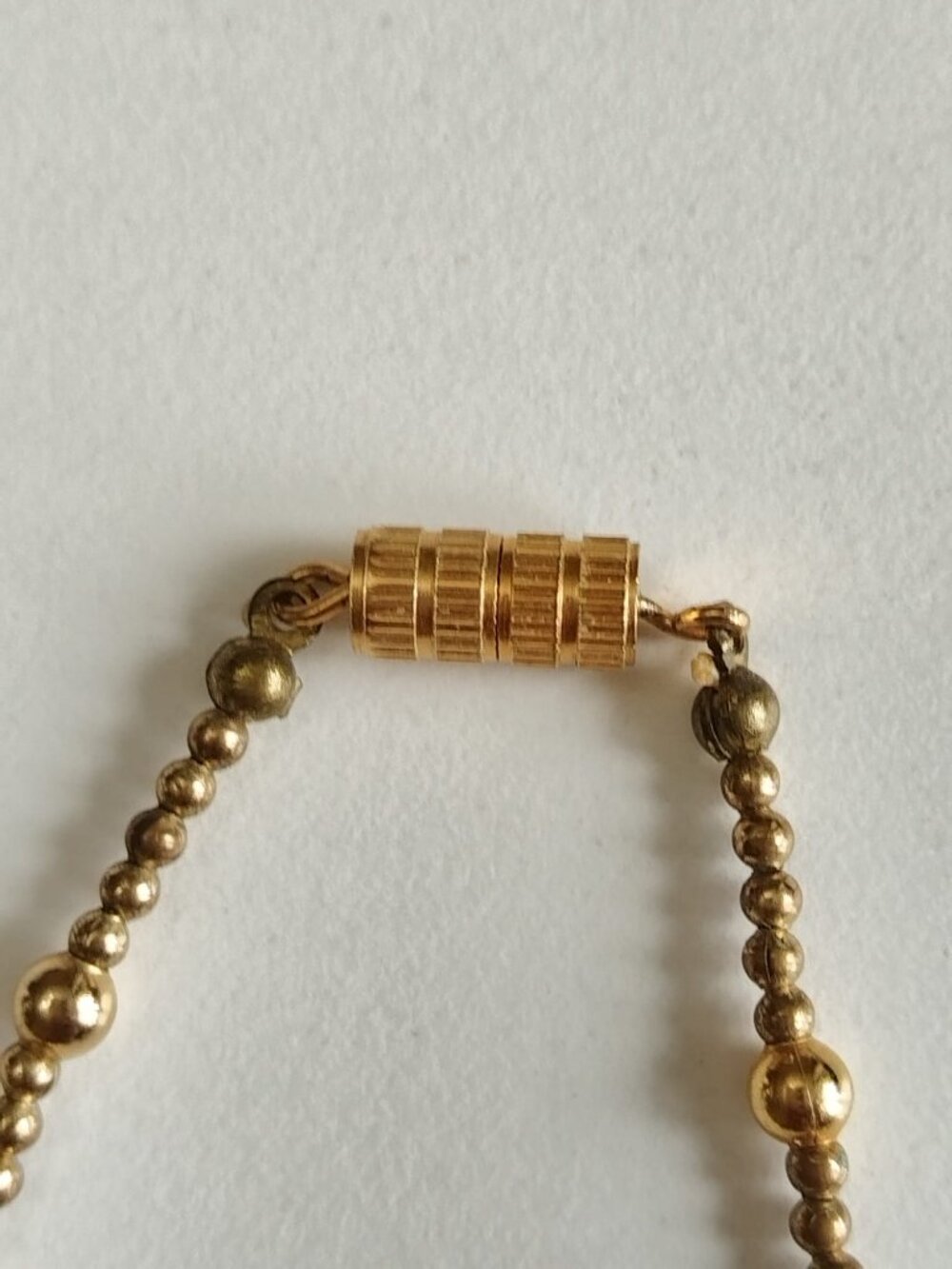Vintage Murano Venetian Aqua Glass Gold Foil Bead Necklace Rose Quartz Beads - Picture 5 of 15